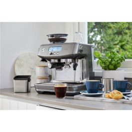 Sage Cafetera Espresso Manual con Molinillo Barista, 3 Segundos, Acero Inoxidable