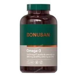 BONUSAN Omega 3 180 Perlas - Aceite de Pescado con 360mg EPA y 240mg DHA, Alta Absorción y Sostenible Precio: 43.5000005. SKU: B19J4LEPAF