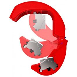 Knipex Cortatubos para Tubos de Plástico y Manguitos de Sellado, Corte Rápido y Limpio sin Rebabas, Diámetro 20-50mm, Espesor hasta 2.4mm