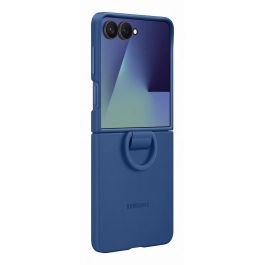 Samsung Ring Case Funda Silicona Azul para Galaxy Flip7
