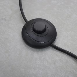 Edm Lámpara de Pie Ø35 x 150 cm Vintage Color Negro Salón E27 60W