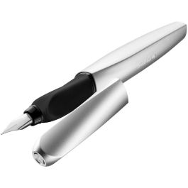 Pelikan P457 M Silber +1GTP Pluma estilográfica Twist Plata con punta redonda de acero inoxidable y trazo medio Precio: 26.79000016. SKU: B1GZBXDYZZ