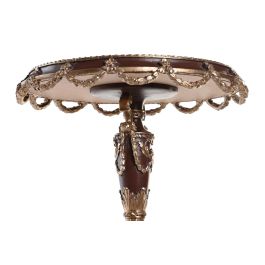 DKD Home Decor Centro de Mesa Neoclásico Blanco Dorado Resina Espejo 24.5 x 20 x 24.5 cm