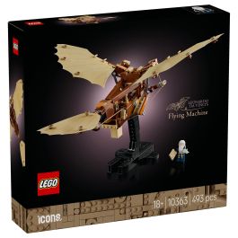 LEGO ICONS 10363 Máquina Voladora de Leonardo da Vinci, Juego Construcción, 493 Piezas, 18+ Años