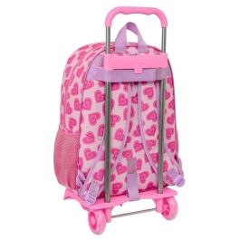 Mochila Escolar con Ruedas Barbie Love Rosa 33 x 42 x 14 cm