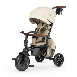 Ociotrends Triciclo Comfo Max 6-en-1 Plegable Asiento Giratorio 360° Reclinable Ruedas EVA Beige Desde 10 Meses