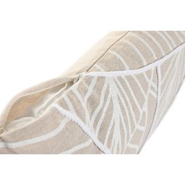 DKD Home Decor Cojín Boho Algodón Natural Blanco 50 x 30 cm (2 Unidades)