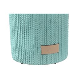 DKD Home Decor Vaso Urban de Cemento, Verde Menta, Ancho 8 cm, Largo 8 cm, Alto 10 cm