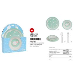 Set de Menaje Infantil Safta Ovejita Poliuretano (4 Piezas)