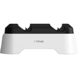 Trust Gaming GXT 228 Estación de Recarga Doble para 2 Mandos DualSense PS5 - Color Blanco, Conexión USB-C con Indicadores LED