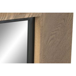 DKD Home Decor Espejo Curva Elegant Estilo Sixties Marron 7 x 100 x 60 cm