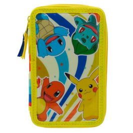 CYP BRANDS Plumier Pokemon triple estuche con 39 piezas: 16 lápices, 16 rotuladores, 2 bolígrafos, lápiz, goma, sacapuntas y regla Precio: 15.49999957. SKU: B1H4PWG2PC