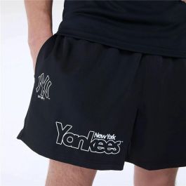 Pantalones Cortos de Baloncesto para Hombre New Era New York Yankees MLB Negro