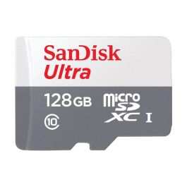SanDisk Tarjeta de Memoria microSDXC Ultra 128 GB UHS-I Clase 10 A1, Velocidad Lectura Hasta 100 MB/s, Ideal para Smartphones, Tablets y Cámaras de Acción Precio: 40.49999954. SKU: B14NPGZE6F