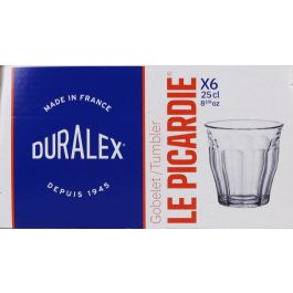 Duralex Set 6 Vasos Transparente Picardie 25 cl (12 Cajas)