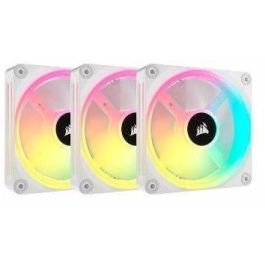 CORSAIR - Serie QX RGB - iCUE LINK QX120 RGB BLANCO - Ventilación de PC - 120 mm - Kit de inicio