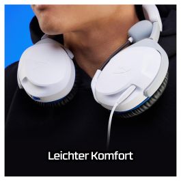 HyperX Cloud Stinger 2 Auriculares Gaming con Cable para PlayStation, Blanco - 75X29AA