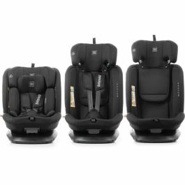 BABYAUTO BAB8435593704172 Silla de coche Across I-Size Isofix Giratoria Reclinable Grupo 0/1/2/3 (40-150 cm) con Reductor Negro