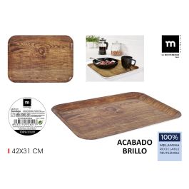 Bandeja de Melamina Wood 42x31 cm Brillo - La Mediterranea (9 Unidades) Precio: 49.50000011. SKU: B17A2HNFRQ