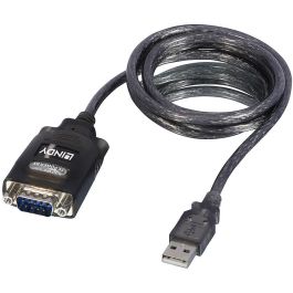 Lindy Convertidor USB Tipo A a Serie RS232 9 Vías con Retención de Puerto COM