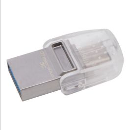 Kingston DataTraveler microDuo 3C 64GB USB 3.2 Gen 1 - Pendrive Doble USB-A y USB-C, 200MB/s Lectura, para Móviles/Tablets Kingston DataTraveler microDuo 3C 64GB USB 3.2 Gen 1 - Pendrive Doble USB-A y USB-C, 200MB/s Lectura, para Móviles/Tablets
