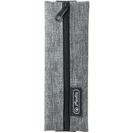 Herlitz 50033294 Estuche Suave my.book flex A6 de Tela Gris con Cremallera