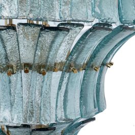 Lámpara Techo Verde Cristal Iluminación 70 X 70 X 56 cm