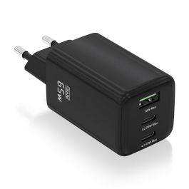 AISENS - CARGADOR GaN 65W, 2xUSB-C PD3.0 QC4.0, 1xUSB-A QC3.0, NEGRO Precio: 13.6900005. SKU: B1DDAZPVX3