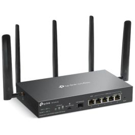 TP-Link ER706W-4G Router Inalámbrico Doble Banda Wi-Fi 6 (802.11ax) 4G 5 Puertos Gigabit Ethernet Ranura SIM Negro