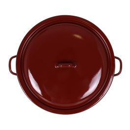 Cacerola Esmaltada con Tapa 32 cm - 10L Teja - La Estrella (4 Unidades) Cacerola Esmaltada con Tapa 32 cm - 10L Teja - La Estrella (4 Unidades)