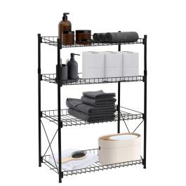 Estantería de Metal 4 Niveles 52x34x86 cm - Confortime (2 Unidades) Estantería de Metal 4 Niveles 52x34x86 cm - Confortime (2 Unidades)