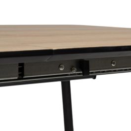 Mesa Extensible Natural Dm-Metal Salón 120 X 80 X 75 cm