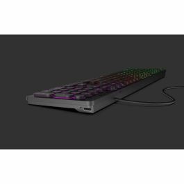 Mobility Lab ML306858 Teclado con Cable e Iluminación RGB, con Teclas Redondas, Distribución AZERTY, Color Negro