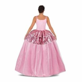 Disfraz princesa rosa tiara, vestido y enagua talla l