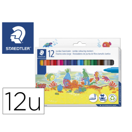 Staedtler Rotulador Jumbo Color Trazo 3 mm Estuche 12 Unidades Colores Surtidos Precio: 6.95000042. SKU: B1EWMGBD7X