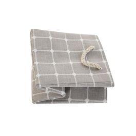 DKD Home Decor Cesta Basicos Gris Beige 30 x 30 x 30 cm (4 Unidades)