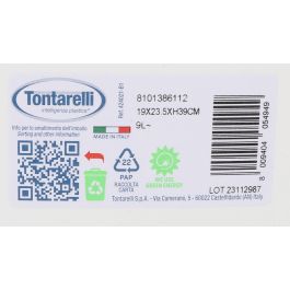 Inde Papelera C/Tapa Basculante 9L Aurora 23x19x39 cm (12 Unidades)