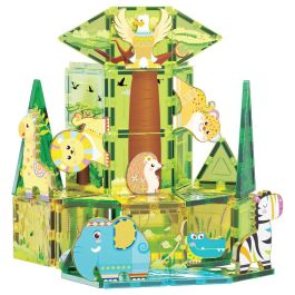 PICASSO TILES Bloques Magnéticos Safari, 48 Piezas de Construcción + 8 Figuras de Animales, para Niños +3 Años Precio: 37.50000056. SKU: B1FMVYLHC9
