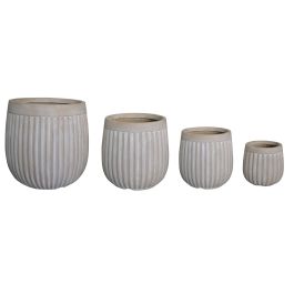 DKD Home Decor Macetero Gris Marron 50 x 54 x 50 cm Set de 4 Precio: 141.50000029. SKU: B1B2C3YQX2