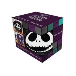 Disney Taza Jack Pesadilla Antes de Navidad con Funda de Peluche de Nylon 440ml de Cerámica Apta Microondas y Lavavajillas