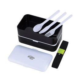 San Ignacio Set hermético rectangular de borosilicato 1200ml 2 capas + cubiertos Expert SG-4515BK, apto lavavajillas, libre de tóxicos Precio: 12.59000039. SKU: S7914251