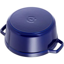 Staub La Cocotte Redonda 24cm Hierro Fundido Azul Oscuro