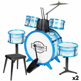 Batería Musical Bontempi Azul Plástico 85 x 68 x 65 cm (9 Piezas) (2 Unidades) Precio: 95.5000002. SKU: B13HGHM7F6