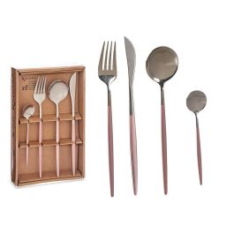 Set Cubiertos 8Pcs Plata Rosa Kinvara - Acero Inoxidable, 16x5x24.5 cm (12 Unidades) Precio: 157.49999969. SKU: S3610002
