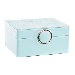 DKD Home Decor Joyero Glam Verde Menta 17 x 10 x 23 cm