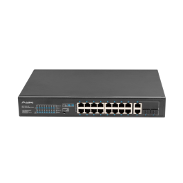 Lanberg RSFE-16P-2C-150 Switch Ethernet Gigabit No Administrado, 18 Puertos RJ-45 con PoE, Montaje en Rack 1U, Negro Precio: 155.68999941. SKU: S5615275