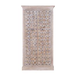 Giner y Colomer Armario Madera de Mango 2 Puertas 190 cm Acabado Natural