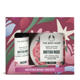 Gel de Ducha The Body Shop BRITISH ROSE 2 Piezas