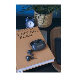 Canyon Auriculares OnGo 10 In-Ear True Wireless Bluetooth 5.3 Llamadas Música Deporte Uso Diario Negro