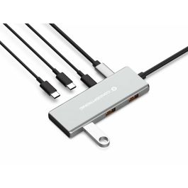 Conceptronic HUBBIES17G Hub USB Tipo C 7 Puertos USB 3.2 Gen 2 10Gbps Power Delivery 100W